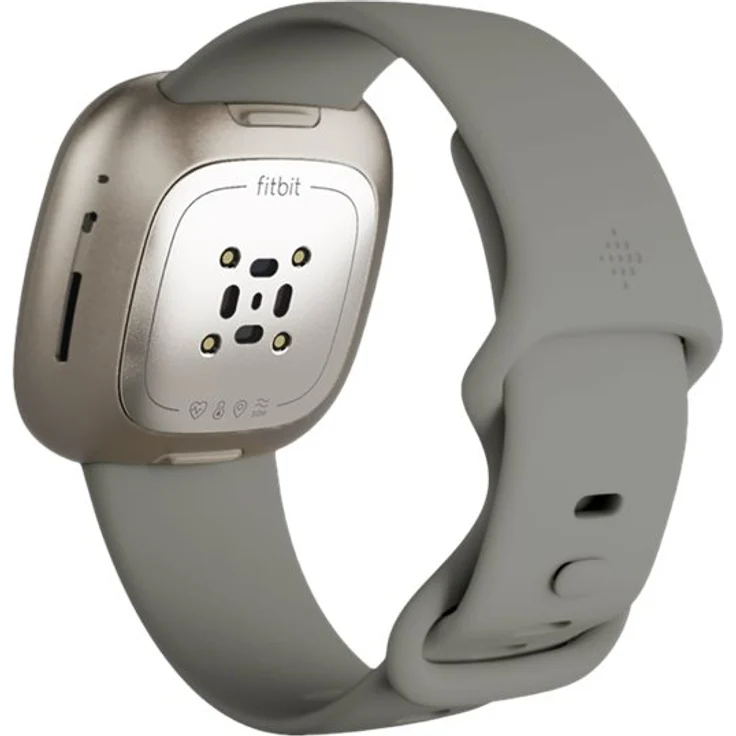 Fitbit Sense Smartwatch GPS, Unisex, S/L, Aluminiumgehäuse, Silber – Bild 8