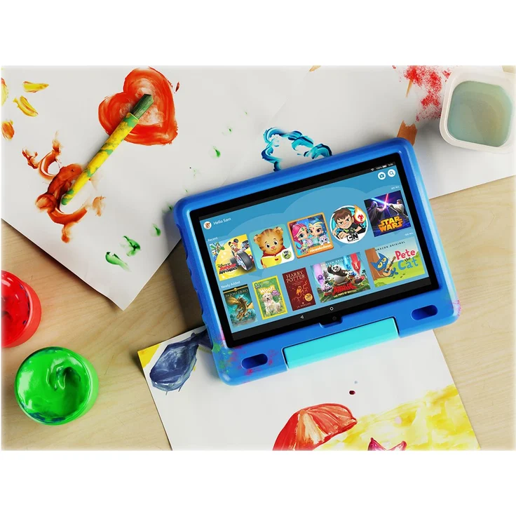 Amazon Fire HD 10 KFTRWI - Kids Edition (2021) Full-HD-Auflösung 10,1 Zoll, ohne Werbung, WLAN-Tablet, Octa-Core, 3 GB RAM, 32 GB Speicher, Fire OS, Türkis (53-025749) – Bild 3