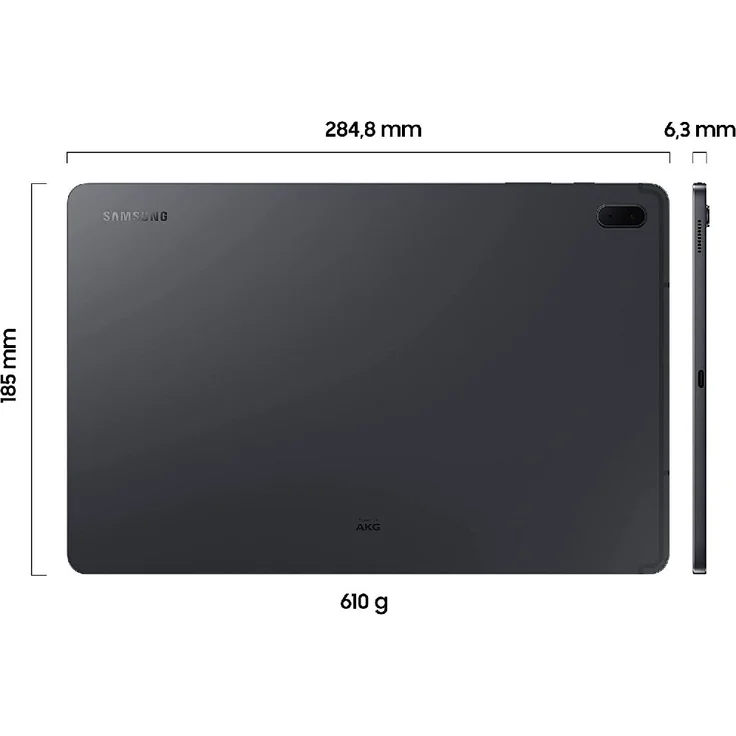Samsung Galaxy Tab S7 FE T733 Quad-HD-Auflösung 12,4 Zoll, WLAN-Tablet, Octa-Core, 4 GB RAM, 64 GB Speicher, Android, Mystic Black (SM-T733NZKA) – Bild 14