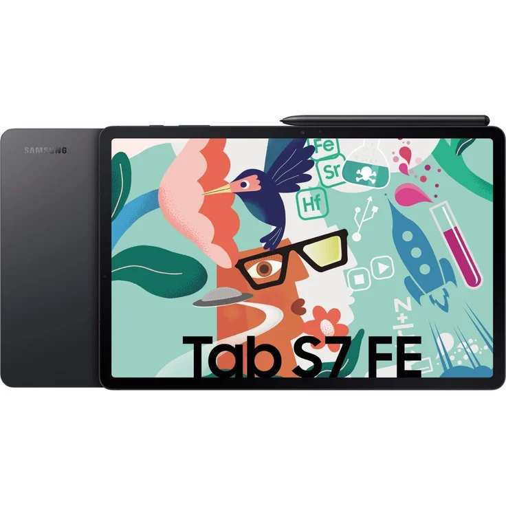 Samsung Galaxy Tab S7 FE T733 Quad-HD-Auflösung 12,4 Zoll, WLAN-Tablet, Octa-Core, 4 GB RAM, 64 GB Speicher, Android, Mystic Black (SM-T733NZKA) – Bild 13