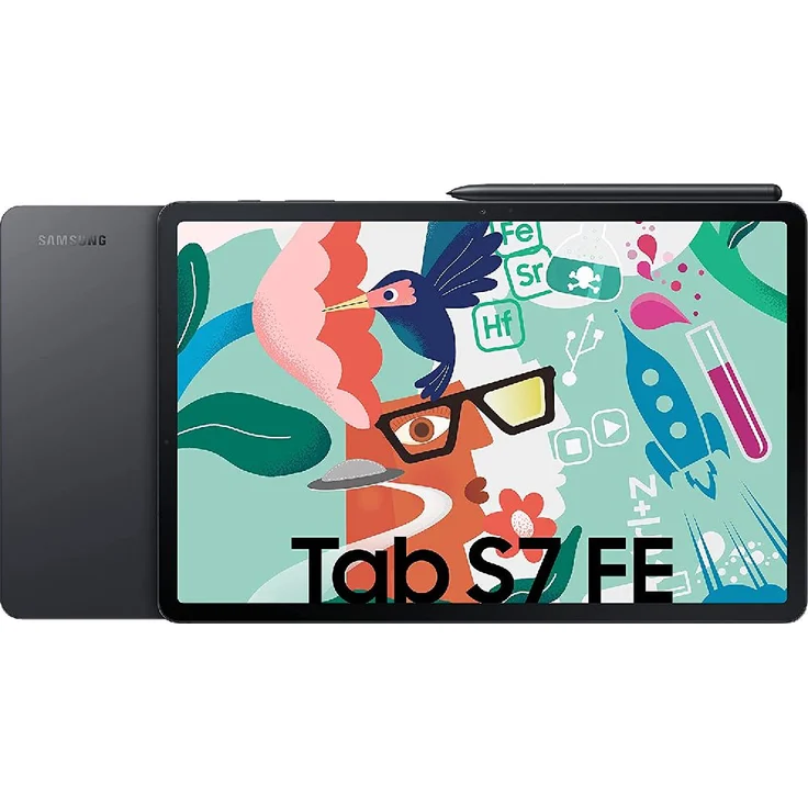 Samsung Galaxy Tab S7 FE T733 Quad-HD-Auflösung 12,4 Zoll, WLAN-Tablet, Octa-Core, 4 GB RAM, 64 GB Speicher, Android, Mystic Black (SM-T733NZKA) – Bild 7