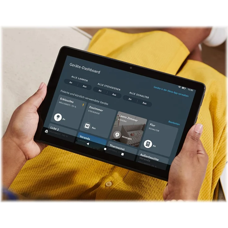 Amazon Fire HD 10 Plus (2021) Full-HD-Auflösung 10,1 Zoll, WLAN-Tablet, Octa-Core, 4 GB RAM, 32 GB Speicher, Fire OS, Schiefergrau (53-025743) – Bild 3