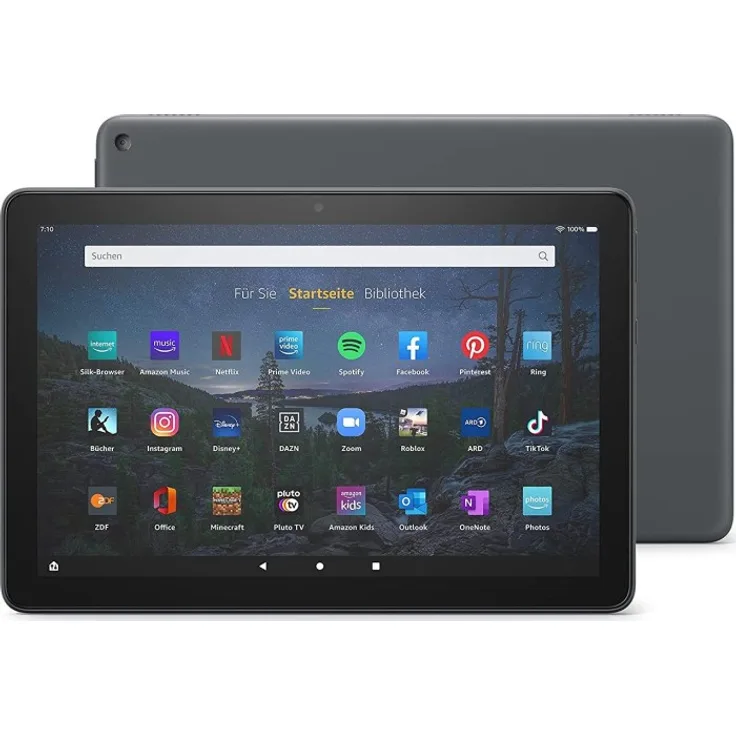 Amazon Fire HD 10 Plus (2021) Full-HD-Auflösung 10,1 Zoll, WLAN-Tablet, Octa-Core, 4 GB RAM, 32 GB Speicher, Fire OS, Schiefergrau (53-025743)