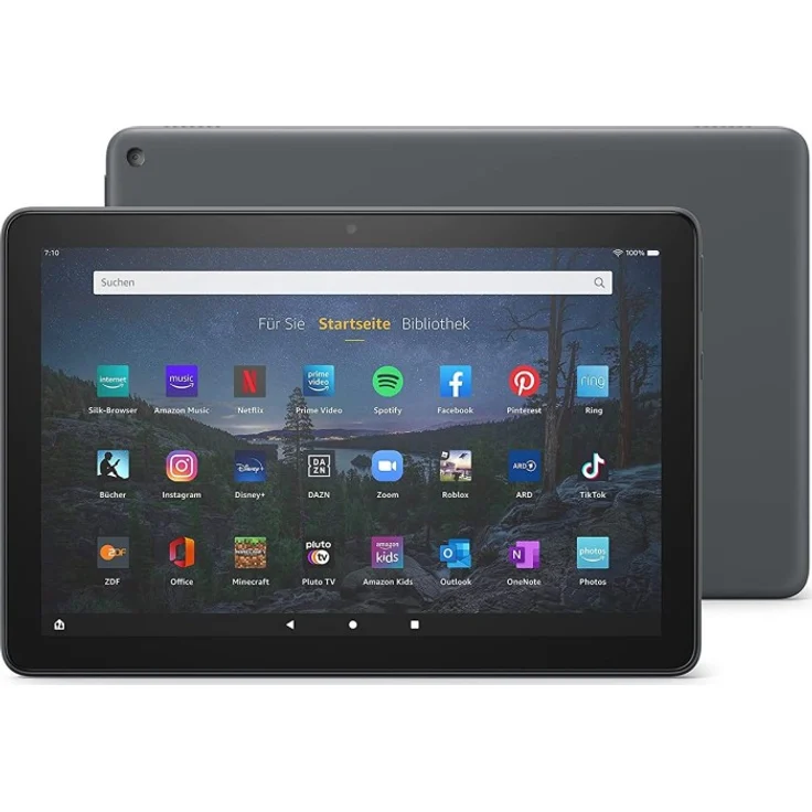 Amazon Fire HD 10 Plus (2021) Full-HD-Auflösung 10,1 Zoll, WLAN-Tablet, Octa-Core, 4 GB RAM, 32 GB Speicher, Fire OS, Schiefergrau (53-025743) – Bild 1