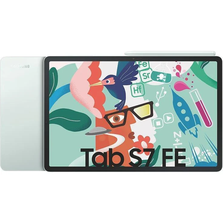 Samsung Galaxy Tab S7 FE T733 Quad-HD-Auflösung 12,4 Zoll, WLAN-Tablet, Octa-Core, 4 GB RAM, 64 GB Speicher, Android, Mystic Green (SM-T733NLGA) – Bild 7