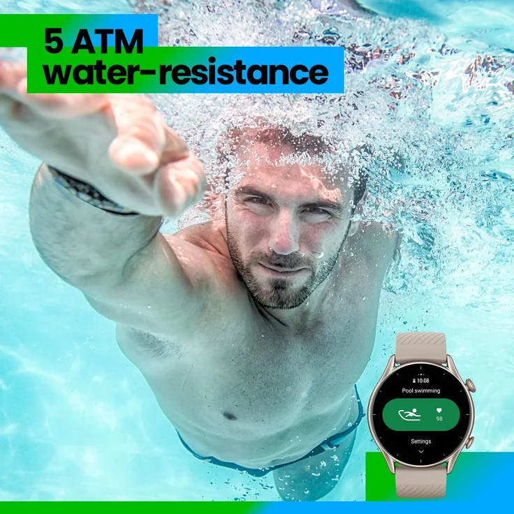 Amazfit GTR 3 Smartwatch Unisex, Aluminiumgehäuse, Silikonarmband, Thunder Black – Bild 17