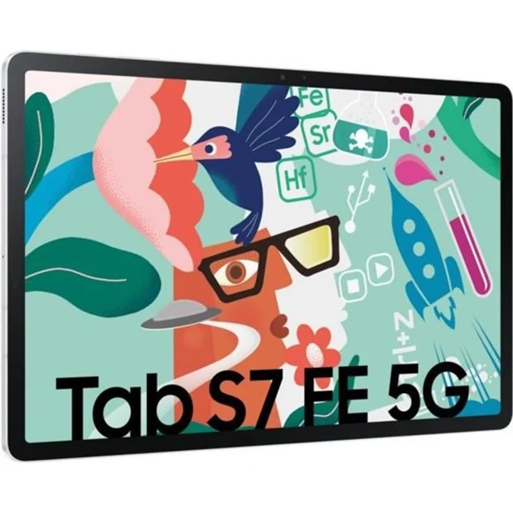 Samsung Galaxy Tab S7 FE T736B Quad-HD-Auflösung 12,4 Zoll, 5G, Octa-Core, 4 GB RAM, 64 GB Speicher, Android, Mystic Silver (SM-T736BZSAEUB) – Bild 6