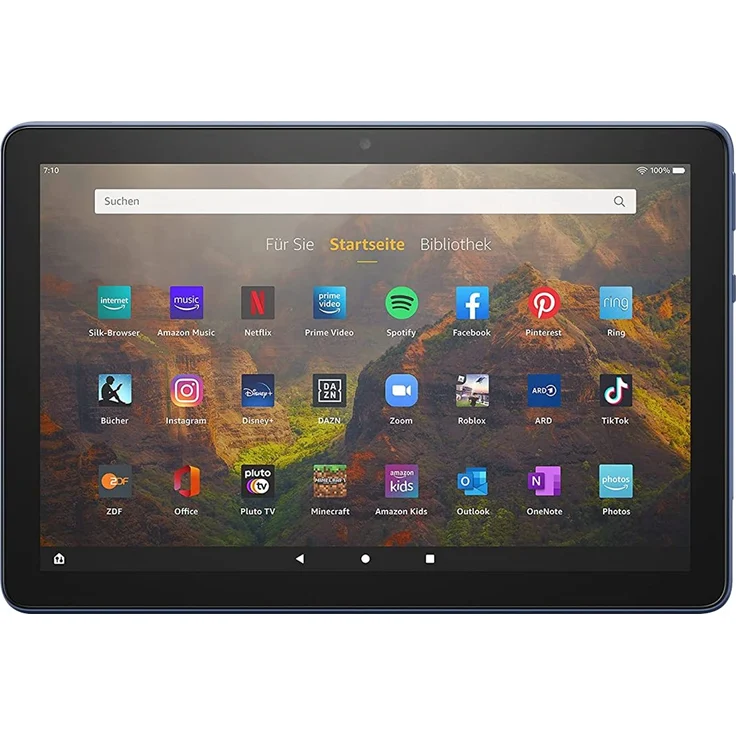 Amazon Fire HD 10 (2021) Full-HD-Auflösung 10,1 Zoll, WLAN-Tablet, Octa-Core, 3 GB RAM, 32 GB Speicher, Fire OS, Blau (53-025741) – Bild 2
