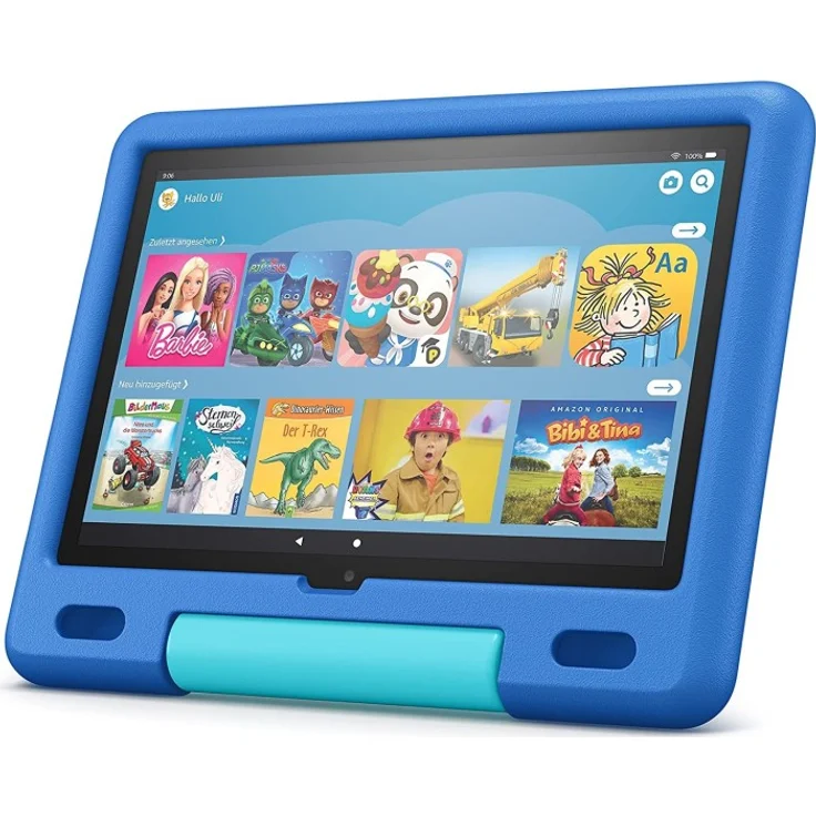 Amazon Fire HD 10 (2021) Full-HD-Auflösung 10,1 Zoll, ohne Werbung, WLAN-Tablet, Octa-Core, 3 GB RAM, 32 GB Speicher, Fire OS, Blau, Kids Edition (53-025747) – Bild 1