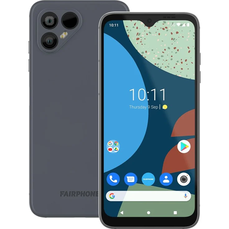 Fairphone 4 Smartphone 16cm (6,3 Zoll) IPS-Display, 128GB interner Speicher, 6GB RAM, Dual-SIM, Android 11, Grau – Bild 9