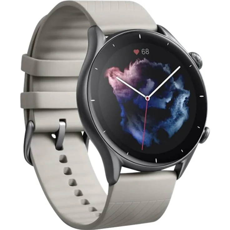 Amazfit GTR 3 Smartwatch Unisex, Aluminiumgehäuse, Silikonarmband, Moonlight Grey – Bild 9