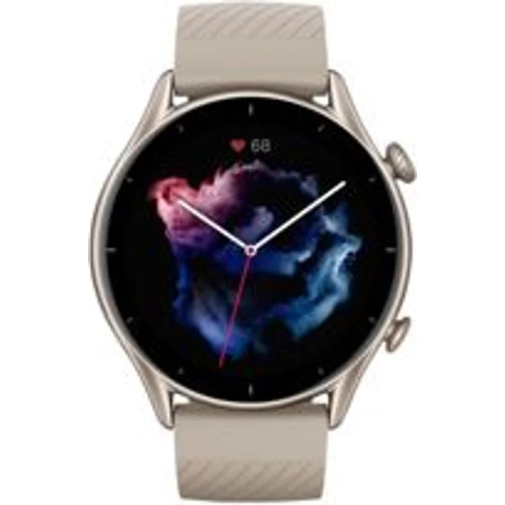 Amazfit GTR 3 Smartwatch Unisex, Aluminiumgehäuse, Silikonarmband, Moonlight Grey – Bild 2