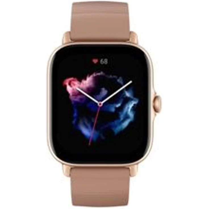 Amazfit GTS 3 Smartwatch Unisex, Aluminiumgehäuse, Kunststoffarmband, Terra Rosa – Bild 3