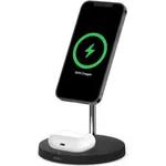 Belkin BOOST CHARGE PRO Drahtloser 2-in-1-Ladeständer mit MagSafe schwarz
