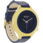 MEC Watch Liz Edelstahl, Leder gelbgold/blau