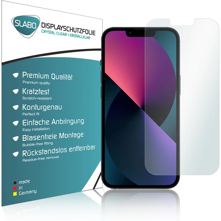 4x Slabo Displayschutzfolie für Apple iPhone 13 mini KLAR Crystal Clear Displayfolie Schutzfolie Folie