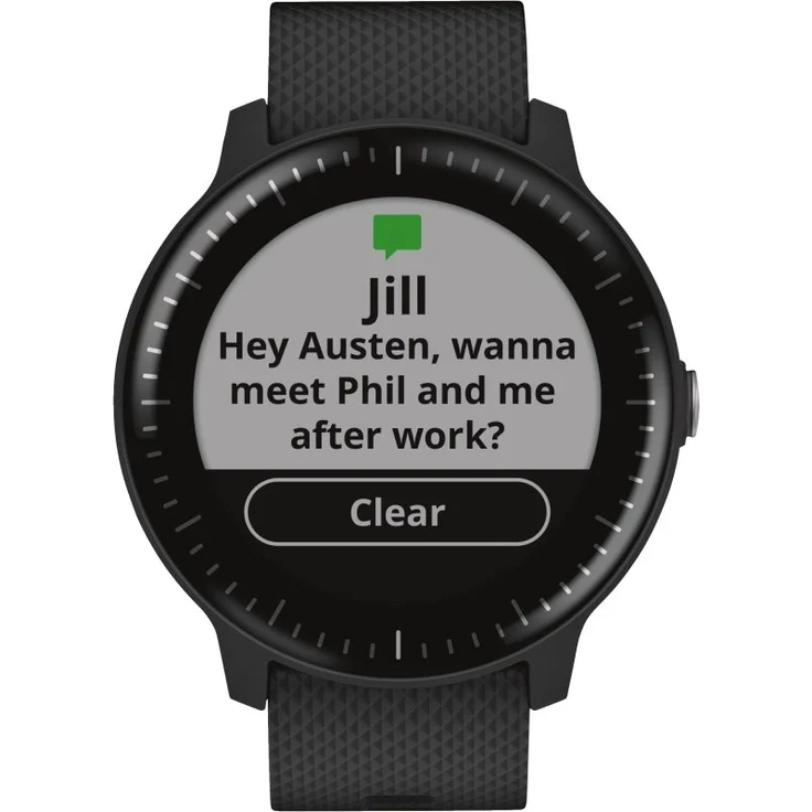 Garmin vívoactive 3 Music Smartwatch GPS, Unisex, 43mm, Polymergehäuse, Schwarz – Bild 2