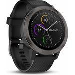 Garmin vívoactive 3 Smartwatch GPS, Unisex, 43mm, Polymer-/Edelstahlgehäuse, Schiefer/Schwarz