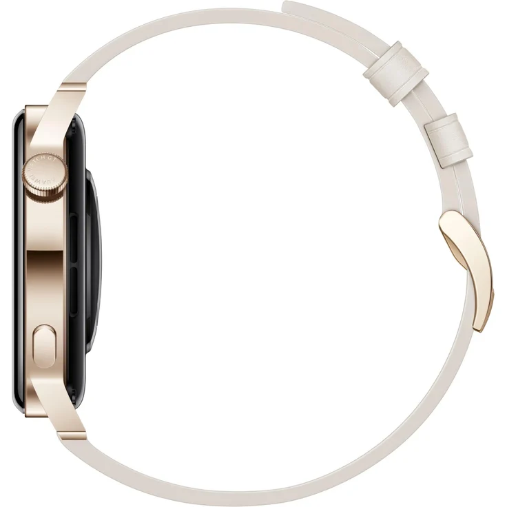 Huawei Watch GT3 Elegant Edition Smartwatch Unisex, 42mm, Lederarmband, Light Gold White – Bild 6