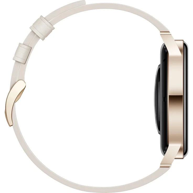 Huawei Watch GT3 Elegant Edition Smartwatch Unisex, 42mm, Lederarmband, Light Gold White – Bild 5