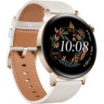Huawei Watch GT3 Elegant Edition Smartwatch Unisex, 42mm, Lederarmband, Light Gold White