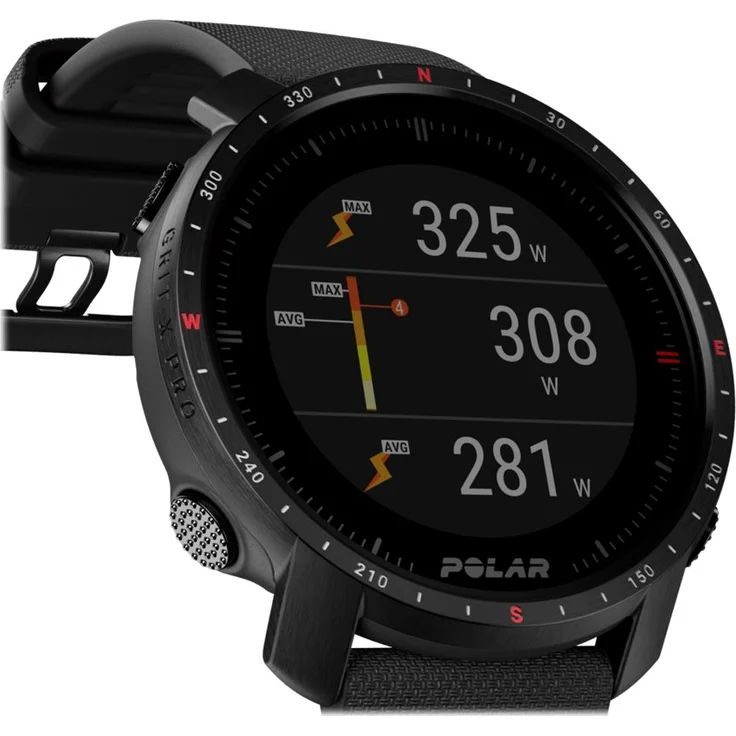 Polar Grit X Pro Smartwatch Unisex, 47mm, Edelstahlgehäuse, Silikonarmband Black DLC (90085773) – Bild 8