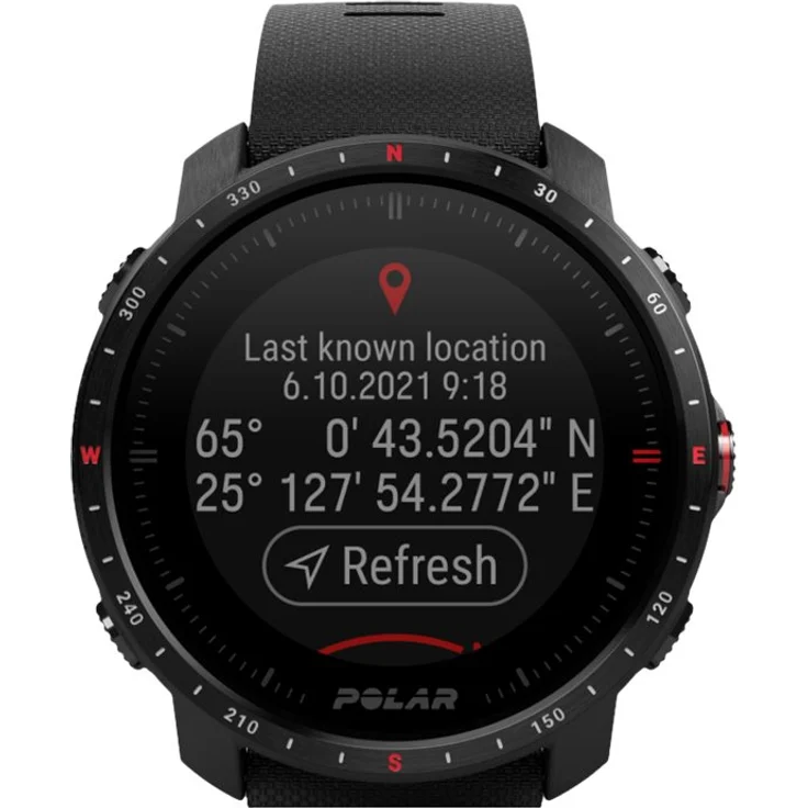 Polar Grit X Pro Smartwatch Unisex, 47mm, Edelstahlgehäuse, Silikonarmband Black DLC (90085773) – Bild 6