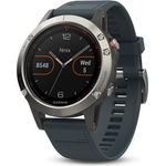 Garmin fenix 5 Smartwatch GPS, Unisex, 47mm, Silber/Blau