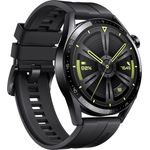 Huawei WATCH GT 3 Active Edition Smartwatch Unisex, 46mm Fluoroelastomer-Armband, Black/Black