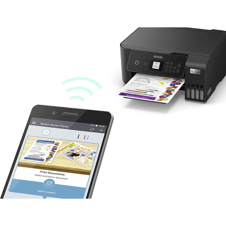Epson EcoTank ET-2810 (3-in-1) Tintenstrahl, Druckgeschwindigkeit: 33 s/w, 15 Farbe, Auflösung: 5760 x 1440 (C11CJ67403) – Bild 10