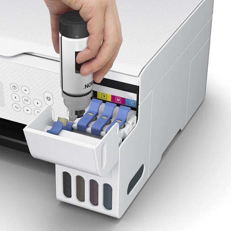 Epson EcoTank ET-2826 (3-in-1) Tintenstrahl, Druckgeschwindigkeit: 33 s/w, 15 Farbe, Auflösung: 5760 x 1440 (C11CJ66406) – Bild 5