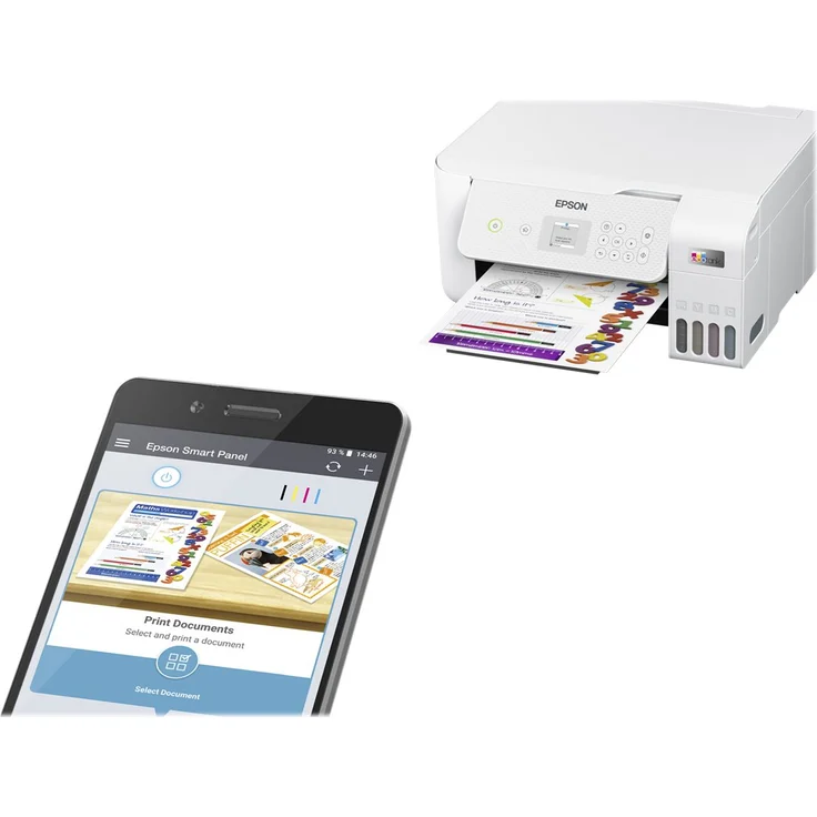 Epson EcoTank ET-2826 (3-in-1) Tintenstrahl, Druckgeschwindigkeit: 33 s/w, 15 Farbe, Auflösung: 5760 x 1440 (C11CJ66406) – Bild 13