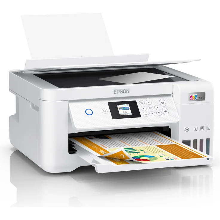 Epson EcoTank ET-2856 (3-in-1) Tintenstrahl, Druckgeschwindigkeit: 33 s/w, 15 Farbe, Auflösung: 5760 x 1440 (C11CJ63406) – Bild 2