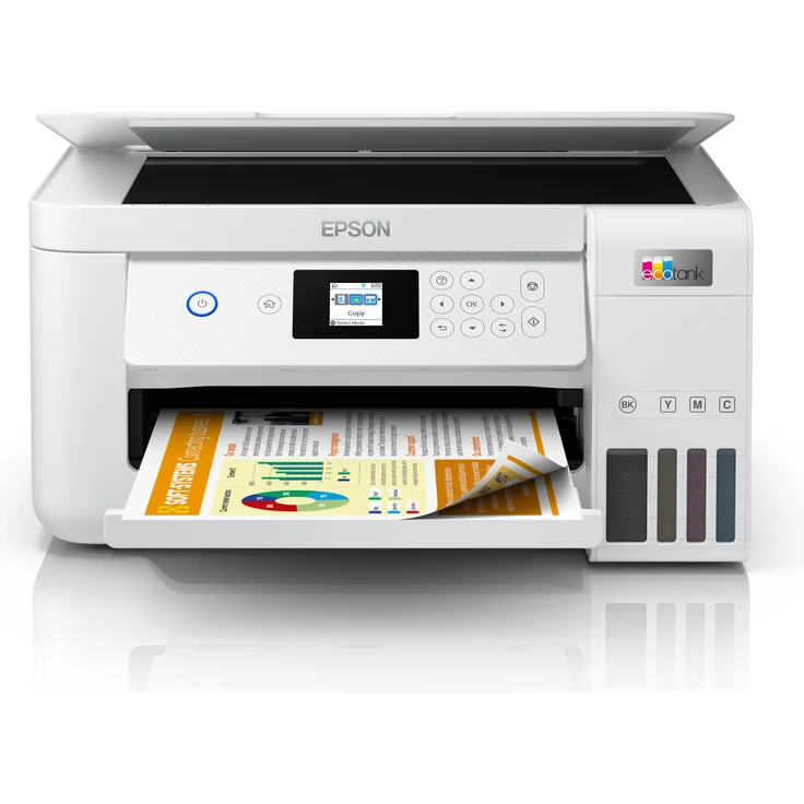 Epson EcoTank ET-2856 (3-in-1) Tintenstrahl, Druckgeschwindigkeit: 33 s/w, 15 Farbe, Auflösung: 5760 x 1440 (C11CJ63406) – Bild 1