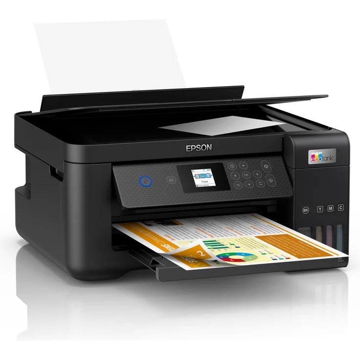 Epson EcoTank ET-2850 (3-in-1) Tintenstrahl, Druckgeschwindigkeit: 33 s/w, 15 Farbe, Auflösung: 5760 x 1440 (C11CJ63405) – Bild 2