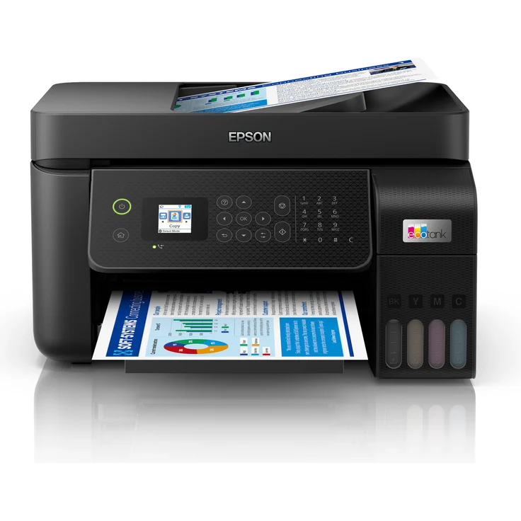 Epson EcoTank ET-4800 (4-in-1) Tintenstrahl, Druckgeschwindigkeit: 33 s/w, 15 Farbe, Auflösung: 5760 x 1440 (C11CJ65402) – Bild 1
