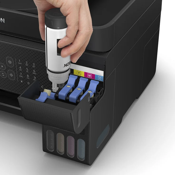 Epson EcoTank ET-4800 (4-in-1) Tintenstrahl, Druckgeschwindigkeit: 33 s/w, 15 Farbe, Auflösung: 5760 x 1440 (C11CJ65402) – Bild 5