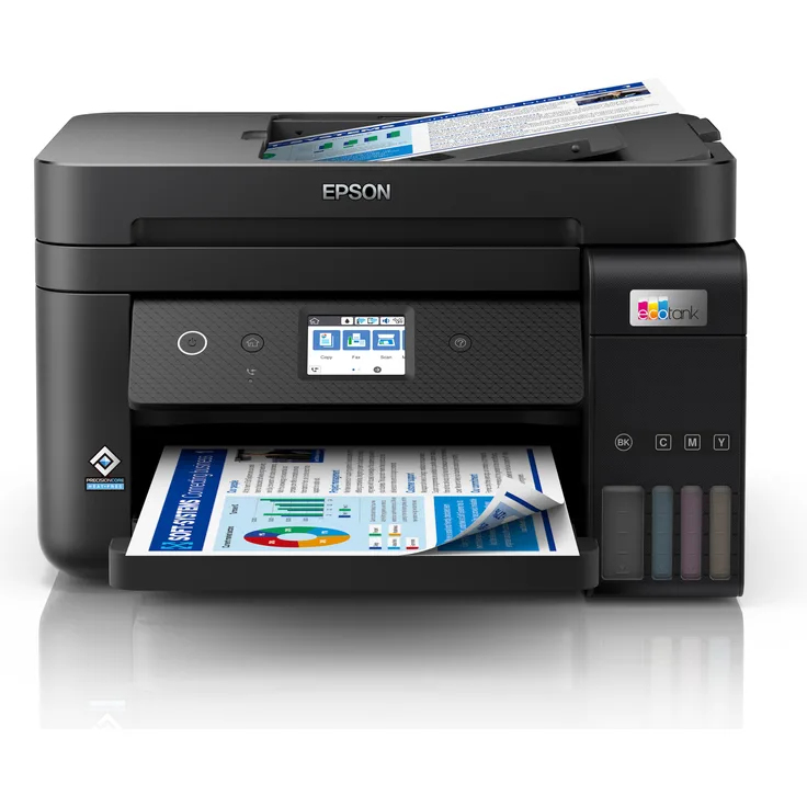 Epson EcoTank ET-4850 (4-in-1) Tintenstrahl, Druckgeschwindigkeit: 33 s/w, 20 Farbe, Auflösung: 4800 x 1200 (C11CJ60402)