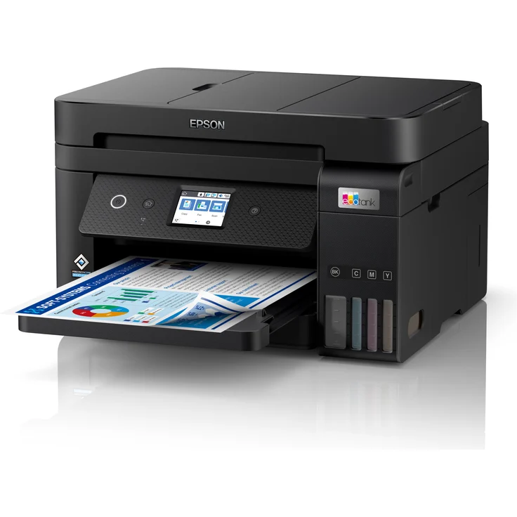 Epson EcoTank ET-4850 (4-in-1) Tintenstrahl, Druckgeschwindigkeit: 33 s/w, 20 Farbe, Auflösung: 4800 x 1200 (C11CJ60402) – Bild 3