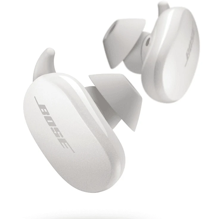 Bose QuietComfort Earbuds Soapstone In-Ear Kopfhörer mit Bluetooth, Mikrofon, Noise Cancelling, geeignet für Sport, weiß – Bild 2