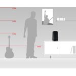 Teufel Holist M schwarz 360°-Lautsprecher mit Alexa Voice Service, Mikrofon