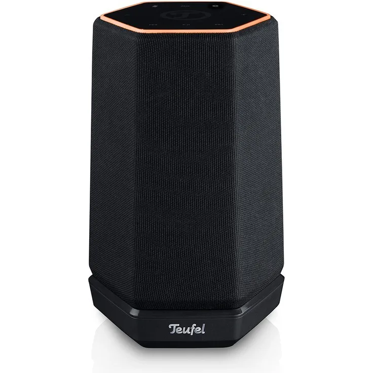 Teufel Holist S schwarz 360°-Lautsprecher mit Alexa Voice Service, Mikrofon