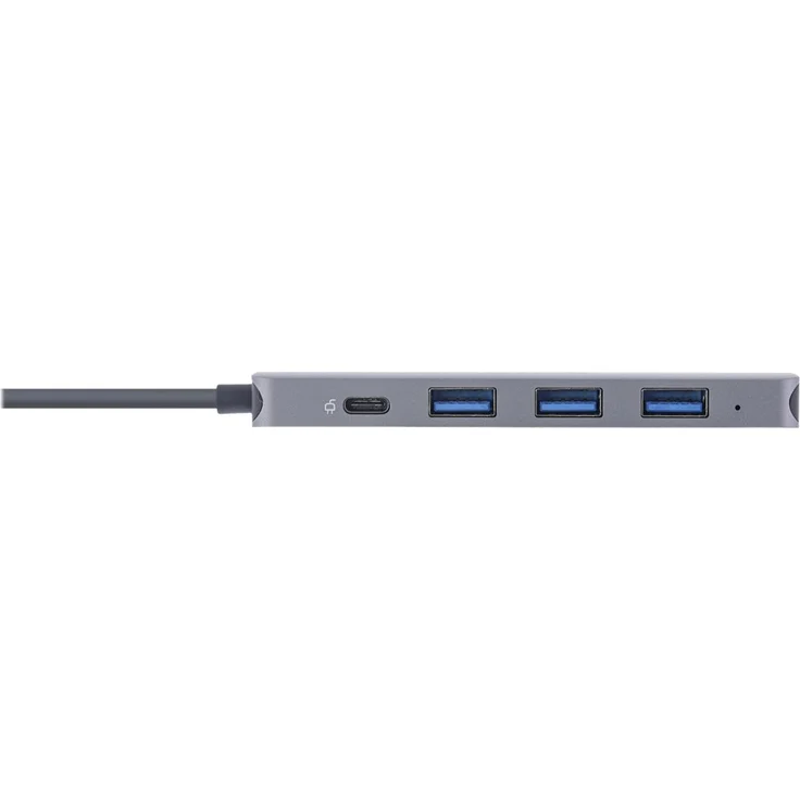 InLine USB 3.2 USB-Typ C Multi Hub (4x USB-A 5Gb-s + USB Typ-C (Data-PD 87W), OTG, Aluminiumgehäuse (33271L) – Bild 3
