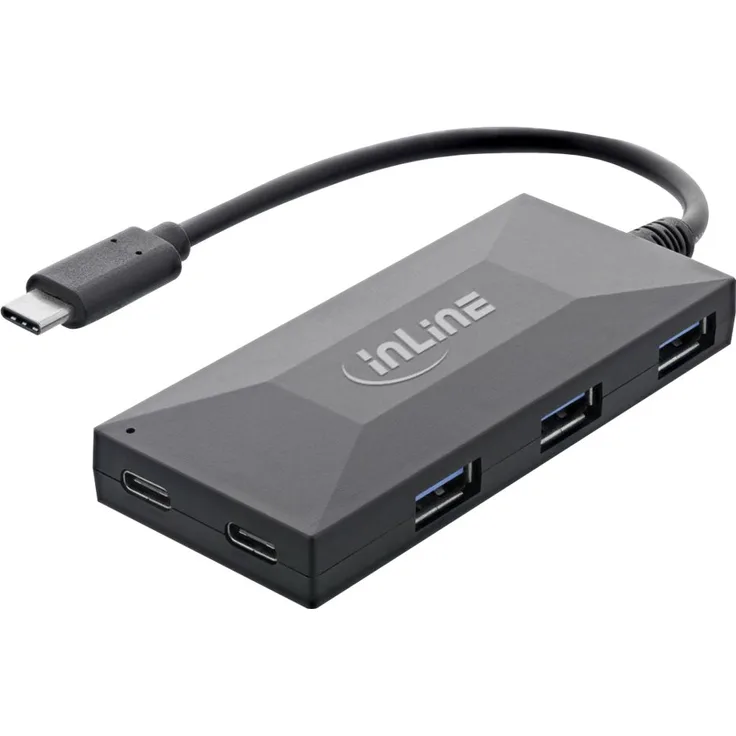 INLINE - Hub - 3 x USB 3.2 Gen 1 + 2 x USB-C 3.2 Gen 1 - Desktop