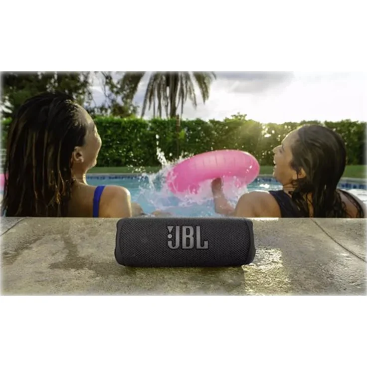 JBL Flip 6 Bluetooth-Lautsprecher, Midnight Black, Schwarz – Bild 15