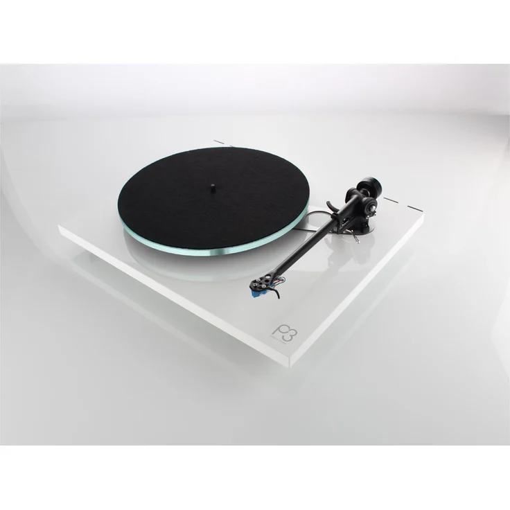 Rega Planar 3 Manueller Plattenspieler mit Riemenantrieb, Weiß – Bild 5