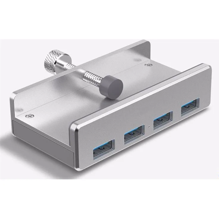 ALLNET ALL-USB3-HUB-4-CLIP Schnittstellen-Hub USB 3.2 Gen 1 (3.1 Gen 1) Type-A 5000 Mbit-s Silber ( ALL-USB3-HUB-4-CLIP )