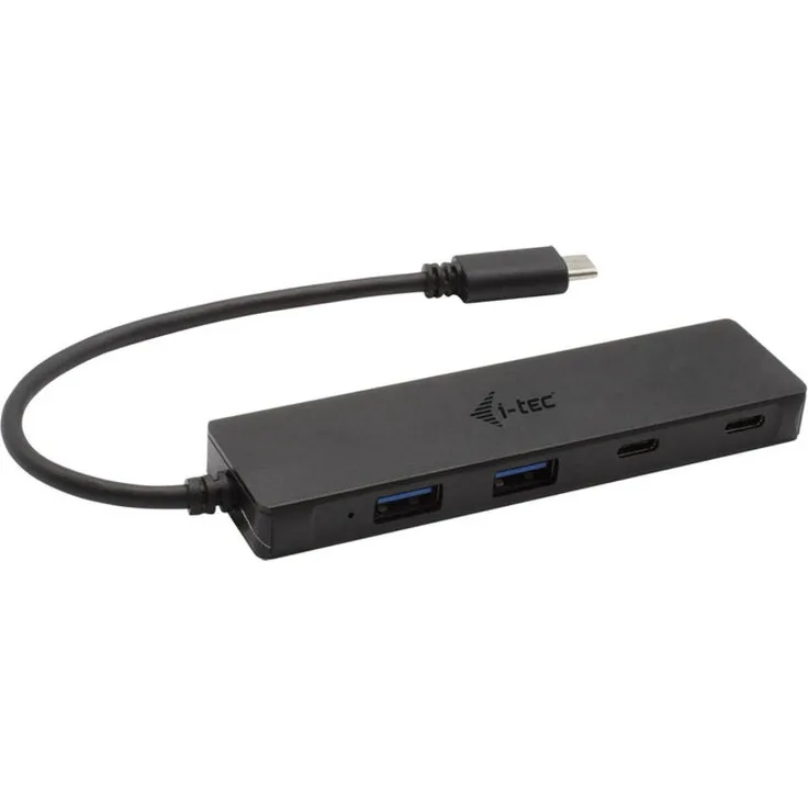 I-TEC USB-C Metal HUB 2xUSB 3.0 2xUSB-C 5Gbps ohne netzteil ideal fuer Notebook