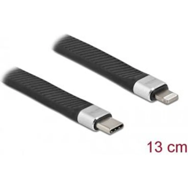 Delock FPC Flachbandkabel USB Type-C zu Lightning für iPhone, iPad und iPod