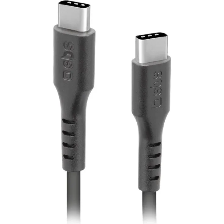 SBS Datenkabel 2Typ C, USB 3.1 Aufladen Transfer, 1,5 Meter, schwarz